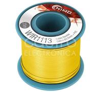 Bobina Alambre Cobre Flexible 0.5mm (Amarillo) para Ensambles - 25 mts