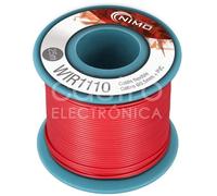 Bobina Alambre Flexible Cobre 0.5mm (Rojo) para Montajes - 25 mts