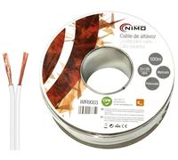 Bobina Cable Columna Blanco 2x 1mm Blanco (100 mts) - NIMO