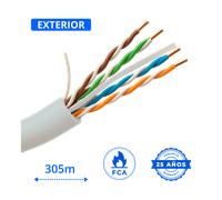 Bobina Cable UTP UNV Cat-6 305 Metros Cobre 100%