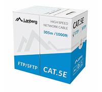 Bobina Cat.5E LANBERG SFTP 305M Solid CU CPR + FLUKE Passed Gris