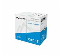 Bobina Cat.5E LANBERG UTP 305M Solid CCA Naranja