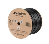 Lanberg LCU5-12CU-0305-BK cable de red Negro 305 m Cat5e U/UTP (UTP)