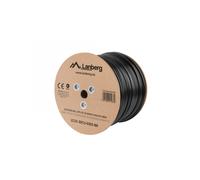 BOBINA CAT.5E LANBERG UTP RJ45 SOLIDO COBRE FLUKE TESTED AWG24 305M NEGRO