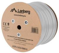 Bobina cat.7 lanberg sftp 305m solid cu lszh cpr + fluke passed gris