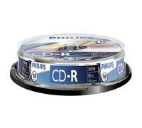 Philips CR7D5 NB10/00 CD-R - Discos vacios, 50 x 700 MB, 80 minutos, 10 piezas