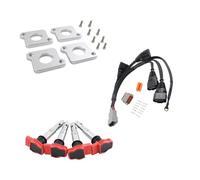 Bobina coche Compatible Con VW Para Passat B5 Para Golf Para J&etta 1,8 T A 2,0 T FSI R8 Kit De Encendido Bobina ICM En Paquetes De Enchufe Arnés De Conversión(GRAY)