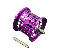 Bobina compacta para DAIWA 26 y para carretes de cebo AIRD80 que soportan múltiples diámetros de línea y recuperación suave (acero inoxidable púrpura)
