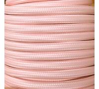 Bobina de 25 metros de cable textil decorativo liso mate, ideal para manualidades, decoración y proyectos de maquillaje.