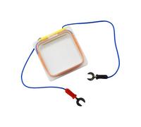 Bobina de alambre de cobre cuadrada de laboratorio, suministros de inducción de electromagnetismo, accesorio de experimento de física para enseñar bobina cuadrada para experimentos STEM