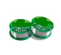 Bobina de alambre de soldadura sin plomo, punto de fusión bajo, Sn99.3/cu0.7, pureza, flujo de protección ambiental for mantenimiento, 20g/30g, 1 ud.(0.8mm,50g)