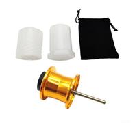 Bobina de aleación de aluminio para Daiwa Tatula 103 SV TW y Salamandura 103, pieza de carrete de cebo ligera de 5,9 g con sistema de freno fijo para señuelos de 1,5 a 20 g, negro (dorado)