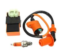 Bobina de Bujia de la Moto Rectificador Encendido Caja CDI 6 Pines Para GY6 Para 50cc Para 125cc Para Ciclomotor Para Scooter Para ATV Para Karts(Set)