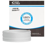 Bobina de Cable RJ45 UTP Nanocable 10.20.0302-FLEX Cat.5e/ 100m/ Gris
