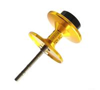 Bobina de carrete de aleación de aluminio para DAIWA 22 TATULA TW 80, tazón de freno fijo de tiro largo alcance, compatible con YGK No.3 100m/No.1.5 150m Line, negro (dorado)