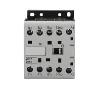 Bobina de CD, CJX2-K LC1-K Contactor de CA Carril DIN 3P 6-16A 12-400V CA/CC 50/60Hz 1NO/1NC(CJX2-K1201,DC24V)