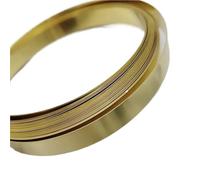 Bobina de chapa de latón Ancho 10/15/25/35/45/60 mm Espesor 0,02-1, 1 metro Tira de latón H62 Latón CNC Metal Hoja delgada Placa lámina estrecha(4 * 3 * 2M)