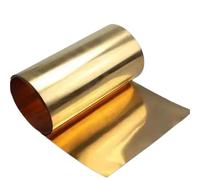 Bobina de chapa de latón Tira de cobre-berilio alta elasticidad Lámina dureza 0,05,1-3 mm(0.3mmx200mmx1m)
