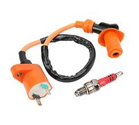 Bobina de chispa de carreras, bobina de encendido de carreras, bujía, rosca M10, repuesto de electrodo tipo J para CRF50F 2004 2013