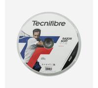 Bobina de cordaje de tenis, Tecnifibre razor soft 1,25 mm negro 200 m Talla única