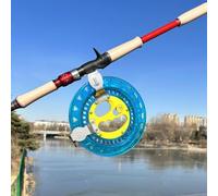 Bobina de cuerda de cometa de 20 cm, rodillos de acero de bajo ruido | Cuerpo de plástico ABS robusto, resistente a caídas, a prueba de agua de mar, resistente al deslumbramiento