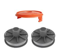 Bobina de desbrozadora Gardena 05307-20, 1,65 mm, 6,1 m, compatible con Art 8846-8848 Art 9805-9809, carrete de línea de repuesto con tapa (2 bobinas + 1 cubierta)