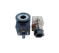 Bobina de electroválvula de elevación hidráulica, apertura interior de 13, altura de 37, CA 220 V, 110 V, CC 24 V, 12 V, con cable(AC220V)