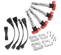 Bobina de encendido Arnés ICM R8 Placas Coilpack Juego de paquete de bobinas Juego completo de 4 a 5 contactos 2.0T Compatible con 97-99.5 1.8T B5 A4(silver set)
