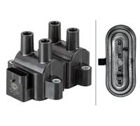 HELLA 5DA 193 175-391 Bobina de encendido - 12V - 4polos - Bobina de encendido bloque - atornillado