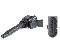 Bobina de encendido cavidad bujía 5DA 358 057-521 HELLA para VW AUDI SKODA SEAT