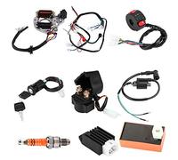 Bobina de encendido CDI, bujía 50 70 90 CDI Conjunto de arnés Kit de cableado ATV Arranque eléctrico QUAD