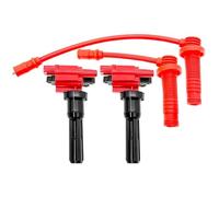 Bobina de encendido compatible con Mitsubishi Lancer Evolution EVO 4 5 6 7 8 9 JDM 2.0L 1832A010 MD363552 UF523 4G63 Cable chispa(Coils and cable)