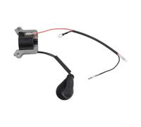 Bobina de encendido de alto voltaje con volante para kit de reparación de motor de cortacésped de 43 cc 52 cc plateado (B)