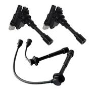 Bobina De Encendido De Gasolina 2 uds bobina de encendido para SUZUKI JIMNY III 1.3L 2006-2018 .6L SWIFT 2005-2012 M16A M13A 33400-65G00 reemplazar(2pcs Coil and Cable)