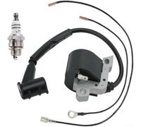 Bobina de encendido de motosierra, 1 juego de pieza de repuesto de alto voltaje para un arranque fiable del motor y un funcionamiento suave, compatible con múltiples modelos, uso de corte de madera al