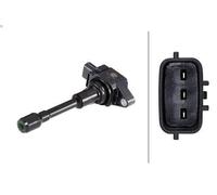 HELLA 5DA 193 175-851 Bobina de encendido - 12V - 3polos - Bobina de encendido cavidad bujía - atornillado