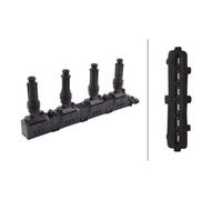Bobina de encendido incl. conector bujías 5DA 193 175-861 HELLA para OPEL AGILA