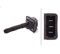HELLA 5DA 358 000-051 Bobina de encendido - 3polos - incl. conector bujías/Bobina de encendido cavidad bujía - atornillado