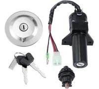 Bobina de Encendido Kit de Bloqueo Llave Combustible y Gas para Motocicleta,Cerradura Interruptor Encendido