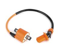 Bobina de Encendido Negra Naranja Modificada, Bujía A7TC de 6 Pines que Mejora la Aceleración de Potencia para GY6