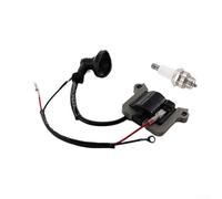 Bobina de encendido para Hyundai HYMT5200X HYBC5200X HYEA5200X Pieza de cortacésped 1154077 Kit de alambre de chispa de repuesto Construcción de metal para una fácil instalación, juego de 2 piezas