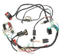Bobina de encendido Suuonee, CDI Bujía de encendido Racing Bobina de encendido Conjunto de cableado Kit de cableado ATV Arranque eléctrico QUAD 50 70 90