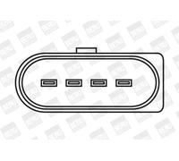Bobina de encendido Versión de conexión SAE ZSE031 BorgWarner (BERU) para AUDI