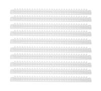 Bobina de encuadernación en espiral, 10 Uds., capacidad de 100 hojas, peine para, juego transparente de 30 agujeros