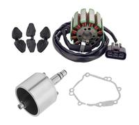 Bobina De Estator Magnético para Motocicleta para Yam&aha YZF-R1 FZ8 FZ8N FZ8S FZ1 FZ1-N FZ1-S Generador De Motocicleta Bobina del Estator Volante Tapa del Rotor Junta Sello Goma(2)