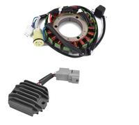 Bobina de estator YFM 350 + rectificador regulador Voltaje para YFM350 XR RSE Warrior Raptor Editon 2 con Junta(B)