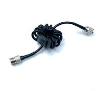 Bobina de estrangulador de onda corta 200W 1 830MHz Potencia para supresión EMI en radios que funcionan de 1 8 a 30 MHz con núcleo magnético y conector M macho a M hembra (negro)