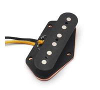 Bobina de fibra for pastilla de puente aln-ico 5 TL, con Cable de tela, pastilla de puente TL, piezas de guitarra negras