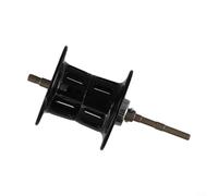 Bobina de fundición larga para Abu Garcia Bmax3 Pmax3 B3 P3 S3 Smax3 Orra2sx Omax3 Purmax3 Revo4, capacidad de línea de 170 m, metal (cerámica negra)