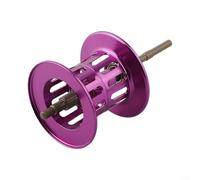Bobina de fundición larga para Abu Garcia Bmax3 Pmax3 B3 P3 S3 Smax3 Orra2sx Omax3 Purmax3 Revo4, capacidad de línea de 170 m, metal (acero inoxidable morado)